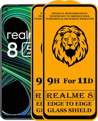 SEVEN7STAR Edge To Edge Tempered Glass for Realme 8(Pack of 1)