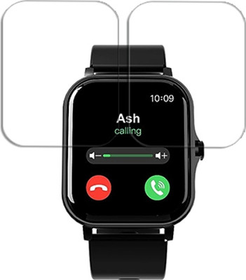 SOMTONE Edge To Edge Tempered Glass for Hammer Ace 1.69 inch SMARTWATCH SCREEN GUARD(Pack of 2)