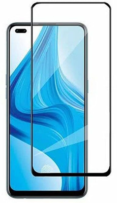 Viveks Edge To Edge Tempered Glass for Oppo Reno 4 5G(Pack of 1)