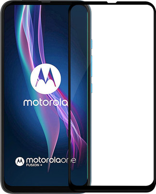 AuraX Edge To Edge Tempered Glass for Motorola One Fusion Plus(Pack of 1)