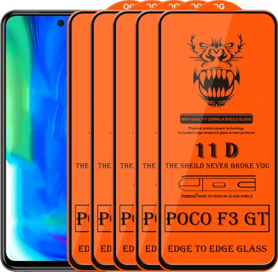 Forego Edge To Edge Tempered Glass for Poco F3 GT(Pack of 5)