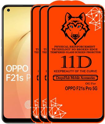 DeepzHub Edge To Edge Tempered Glass for OPPO F21s Pro 5G(Pack of 3)