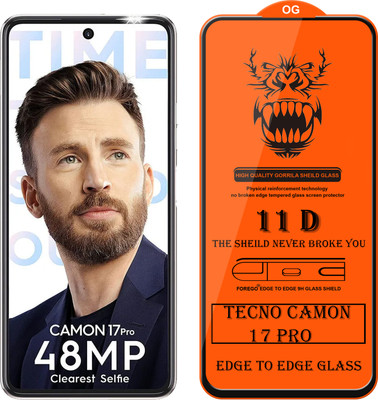Forego Edge To Edge Tempered Glass for Tecno Camon 17 Pro(Pack of 1)