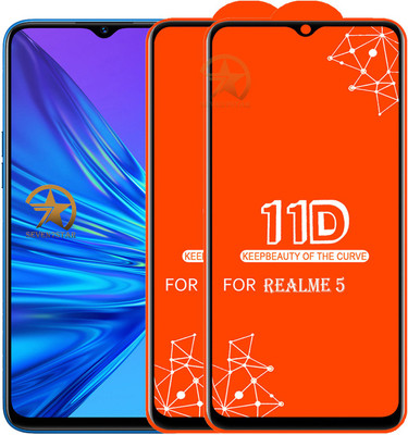 HQ Protection Edge To Edge Tempered Glass for Realme 5(Pack of 2)