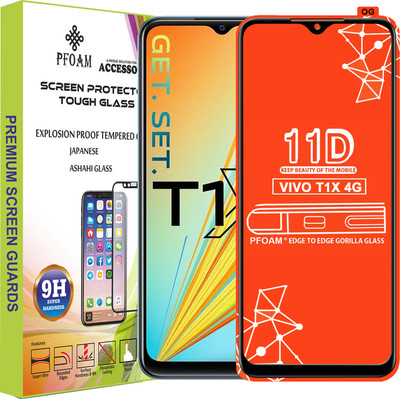 PFOAM Edge To Edge Tempered Glass for VIVO T1X 4G(Pack of 1)