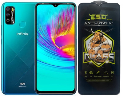 TELESHIELD Edge To Edge Tempered Glass for Infinix Smart 4 Plus, ESD Glass, ESD Protector, Edge to Edge, Screen Protector(Pack of 1)