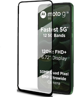 vmt stock Edge To Edge Tempered Glass for Motorola Moto G35 5g ,Motorola Moto G35 5g(Pack of 1)
