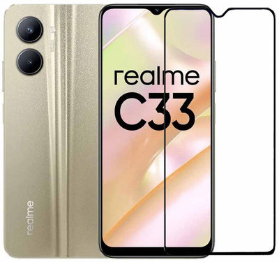 Expromium Edge To Edge Tempered Glass for Realme C33(Pack of 1)