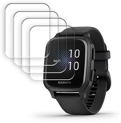 SOMTONE Edge To Edge Tempered Glass for Garmin Venu Sq Music 1.3 inch SMARTWATCH SCREEN GUARD(Pack of 4)
