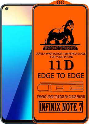 TWIGLO Edge To Edge Tempered Glass for INFINIX NOTE 7(Pack of 1)