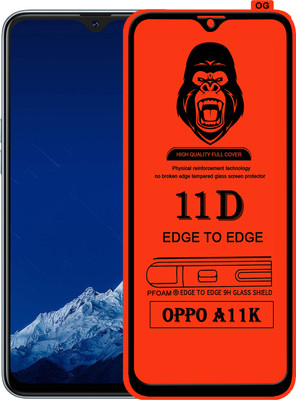 Laxdom Edge To Edge Tempered Glass for OPPO A11K(Pack of 1)