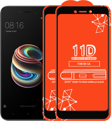 Qyist Edge To Edge Tempered Glass for Mi Redmi 5A(Pack of 2)