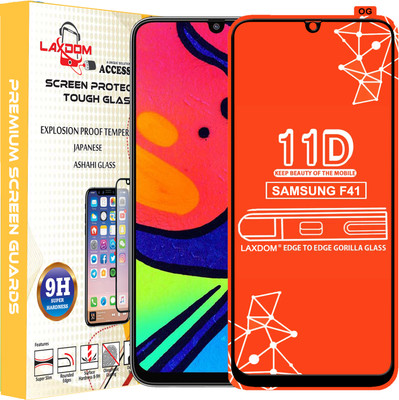 Laxdom Edge To Edge Tempered Glass for SAMSUNG GALAXY F41(Pack of 1)