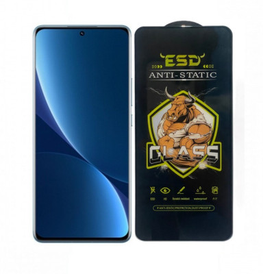 Blate Edge To Edge Tempered Glass for infinix Smart 8 Plus, ESD Tempered Glass, ESD Screen Protector, Anti Static, Screen Protector(Pack of 1)