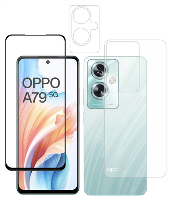 Ten To 11 Front and Back Tempered Glass for Oppo A79 5G, Oppo A79 5G [With Rear Camera Lens Guard](Pack of 3)