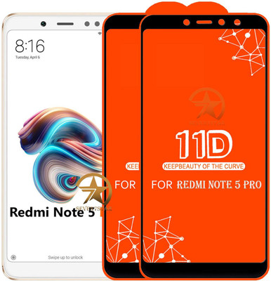 SEVEN7STAR Edge To Edge Tempered Glass for Mi Redmi Note 5 Pro(Pack of 2)