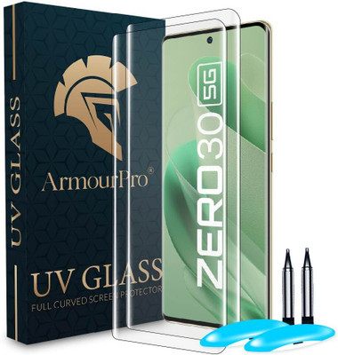 ArmourPro Edge To Edge Tempered Glass for Infinix ZERO 30 5G, Infinix ZERO 30, ZERO 30 5G, UV Curved Screen Protector with Easy Installation Kit(Pack of 2)
