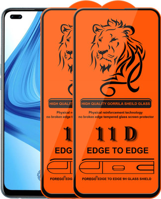 Forego Edge To Edge Tempered Glass for Oppo F17 Pro(Pack of 2)