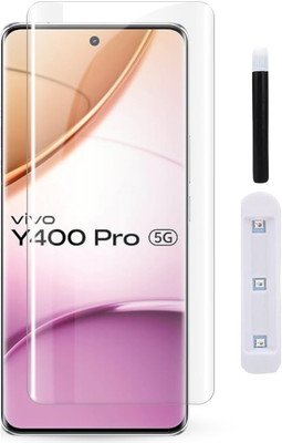 NKCASE Edge To Edge Tempered Glass for vivo Y400 Pro 5G, Vivo Y400 Pro 5G(Pack of 1)
