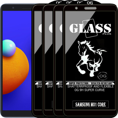 PFOAM Edge To Edge Tempered Glass for SAMSUNG GALAXY M01 CORE(Pack of 4)