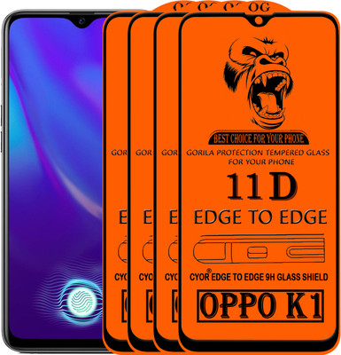 CYOR Edge To Edge Tempered Glass for OPPO K1(Pack of 4)