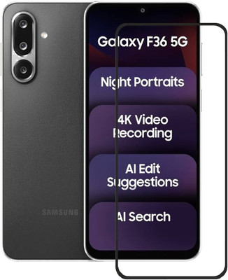 Flipkart SmartBuy Edge To Edge Tempered Glass for Samsung Galaxy F36 5G, Samsung Galaxy F36(Pack of 1)