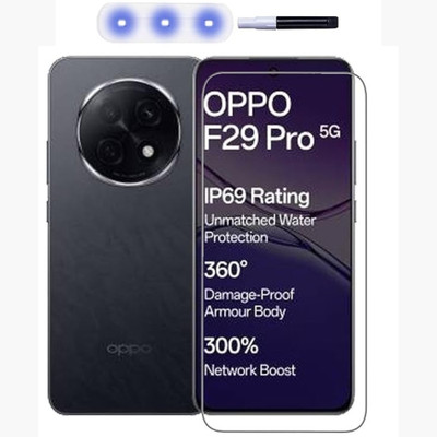 SDH CARE Edge To Edge Tempered Glass for Oppo F29 Pro 5G, Curved Edge To Edge Coverage And Easy Installation Kit(Pack of 1)