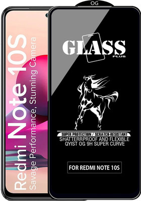 Qyist Edge To Edge Tempered Glass for REDMI NOTE 10S(Pack of 1)