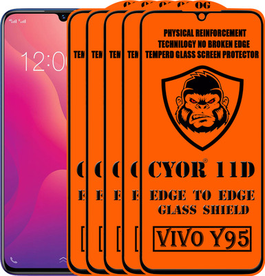CYOR Edge To Edge Tempered Glass for VIVO Y95(Pack of 5)