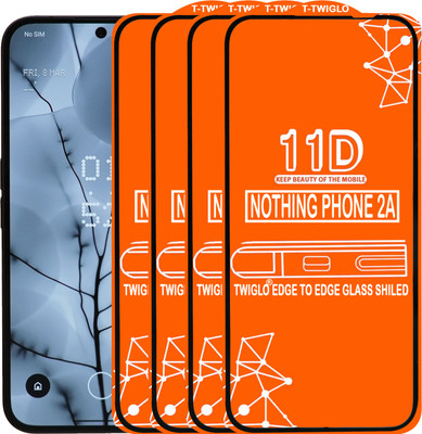 Flipkart SmartBuy Edge To Edge Tempered Glass for NOTHING PHONE 2A(Pack of 4)