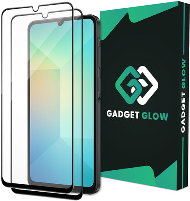 Gadget Glow Edge To Edge Tempered Glass for Samsung Galaxy A06 5G, Samsung Galaxy A06, Samsung A06 5G, Samsung A06(Pack of 2)