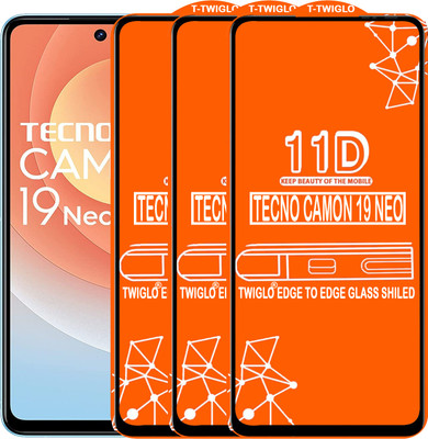 Flipkart SmartBuy Edge To Edge Tempered Glass for TECNO CAMON 19 NEO(Pack of 3)