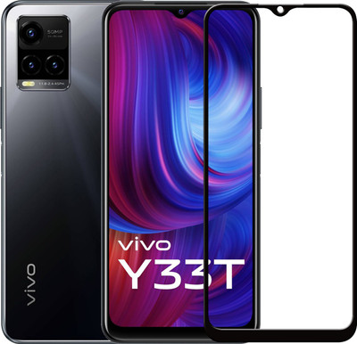 SEVEN7STAR Edge To Edge Tempered Glass for VIVO Y33T(Pack of 1)