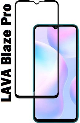LIKEDESIGN Edge To Edge Tempered Glass for Lava Blaze Pro(Pack of 1)
