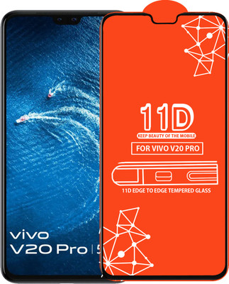Qyist Edge To Edge Tempered Glass for Vivo V20 Pro(Pack of 1)