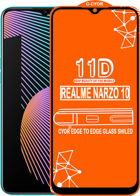 CYOR Edge To Edge Tempered Glass for REALME NARZO 10(Pack of 1)