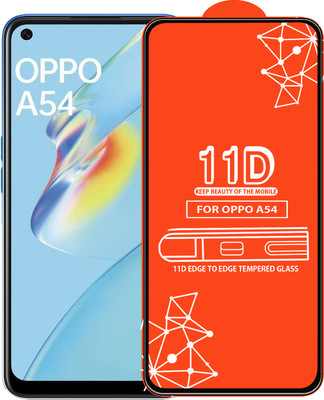 Qyist Edge To Edge Tempered Glass for Oppo A54(Pack of 1)