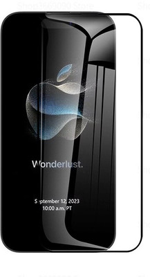 VISHZONE Edge To Edge Tempered Glass for APPLE Iphone 15, Iphone 15(Pack of 1)