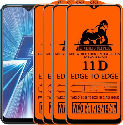 TWIGLO Edge To Edge Tempered Glass for VIVO Y17(Pack of 4)