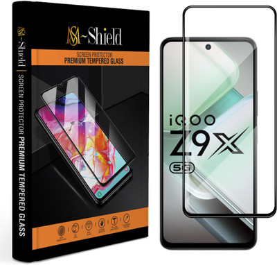 MS-Shield Edge To Edge Tempered Glass for iQOO Z9x 5G, High Transparency HD+ Glass Protection(Pack of 1)