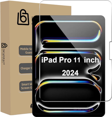 iWishKart Edge To Edge Tempered Glass for iPad Pro M4 11 Inch (2024)(Pack of 1)