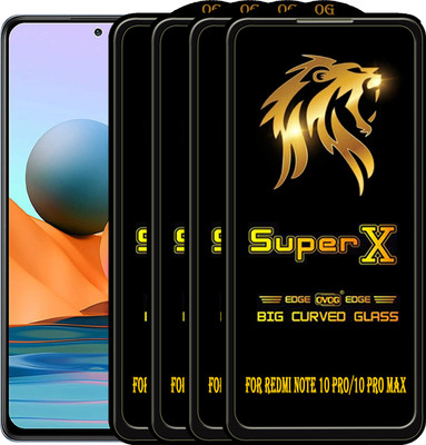 PFOAM Edge To Edge Tempered Glass for REDMI NOTE 10 PRO MAX(Pack of 4)