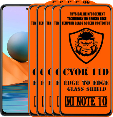 CYOR Edge To Edge Tempered Glass for REDMI NOTE 10(Pack of 5)