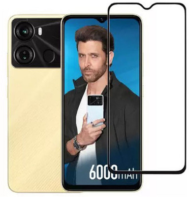 SM Styles Edge To Edge Tempered Glass for Itel P40(Pack of 1)