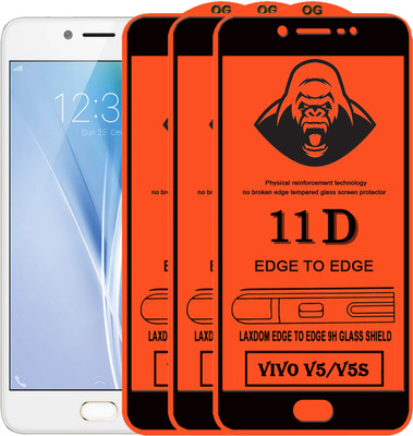 Laxdom Edge To Edge Tempered Glass for VIVO V5S(Pack of 3)