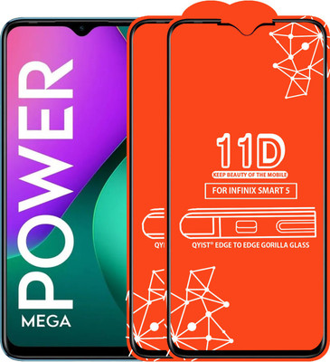 Qyist Edge To Edge Tempered Glass for Infinix Smart 5(Pack of 2)