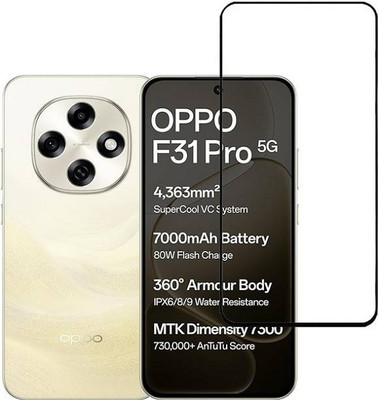 Chronic Edge To Edge Tempered Glass for OPPO F31 Pro 5G(Pack of 1)