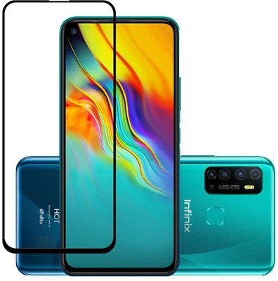 MD SmartBuy Edge To Edge Tempered Glass for Infinix Hot 9, Infinix Hot 9 Pro(Pack of 1)