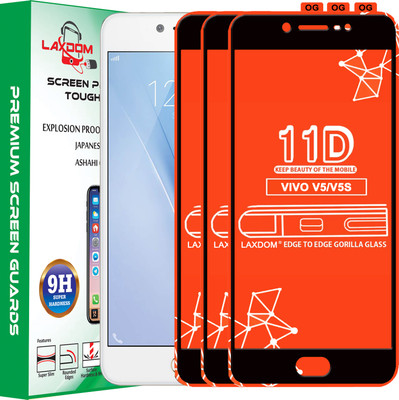 Laxdom Edge To Edge Tempered Glass for VIVO V5S(Pack of 3)