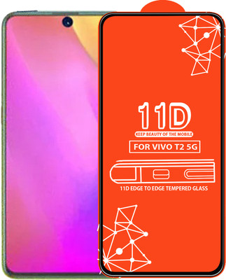 Roxel Edge To Edge Tempered Glass for Vivo T2 5G(Pack of 1)